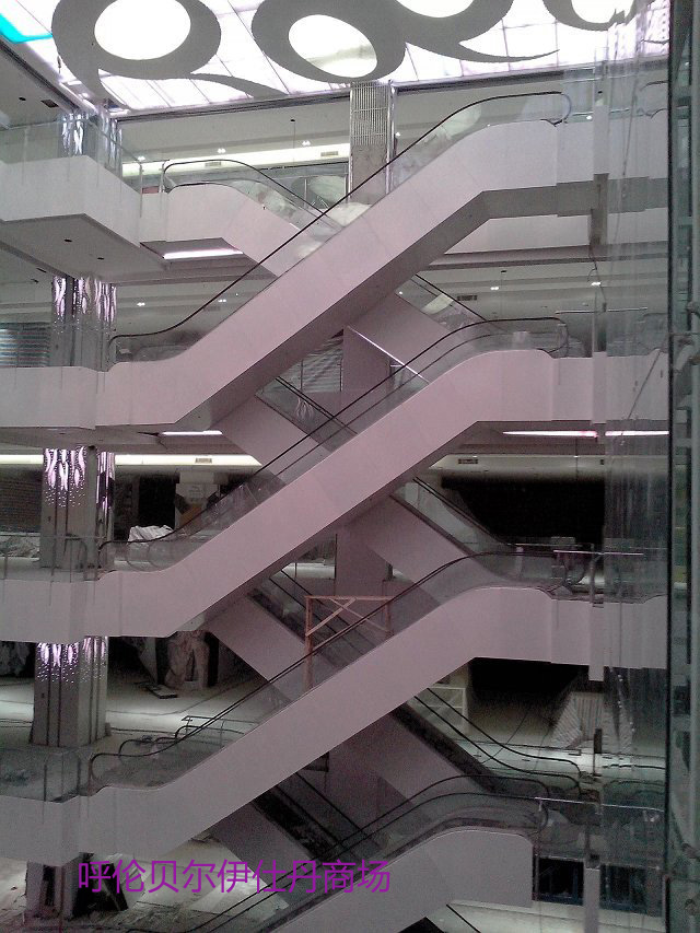 内蒙古呼伦贝尔伊仕丹9000平米商场外墙幕墙棚顶电梯铝板单安装